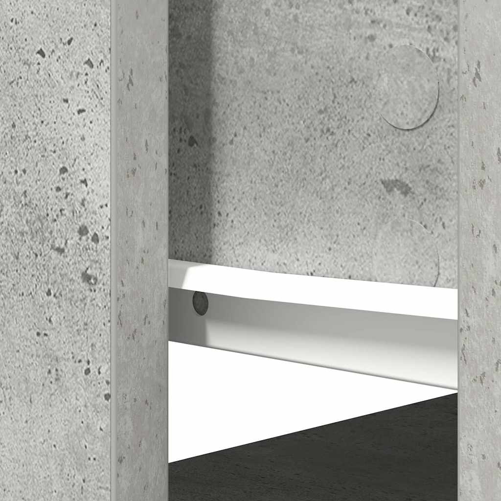 Tavolo Consolle con Cassetti Grigio Cemento 85,5x38,5x74,5 cm | homemem39