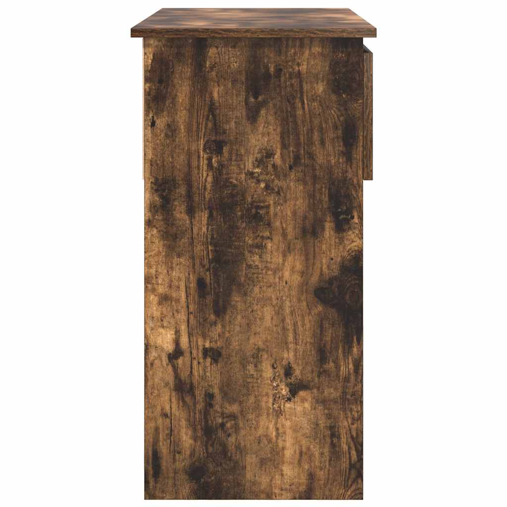 Tavolo Consolle con Cassetti Rovere Fumo 85,5x38,5x74,5 cm | homemem39