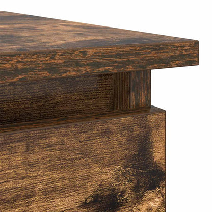 Tavolo Consolle con Cassetti Rovere Fumo 85,5x38,5x74,5 cm | homemem39