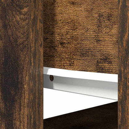 Tavolo Consolle con Cassetti Rovere Fumo 85,5x38,5x74,5 cm | homemem39