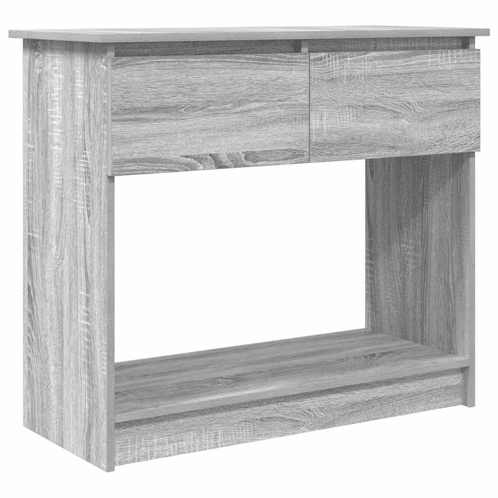 Tavolo Consolle con Cassetti Grigio Sonoma 85,5x38,5x74,5 cm | homemem39