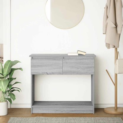 Tavolo Consolle con Cassetti Grigio Sonoma 85,5x38,5x74,5 cm | homemem39