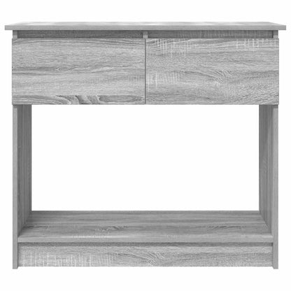 Tavolo Consolle con Cassetti Grigio Sonoma 85,5x38,5x74,5 cm - homemem39