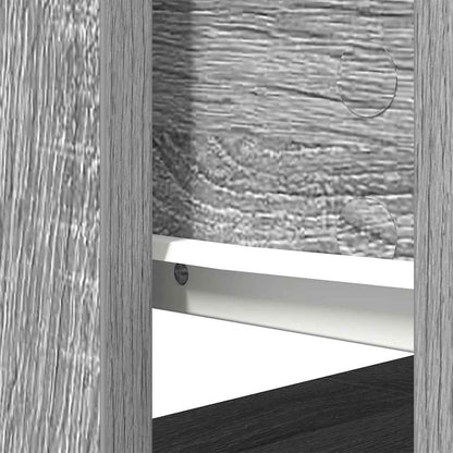 Tavolo Consolle con Cassetti Grigio Sonoma 85,5x38,5x74,5 cm | homemem39