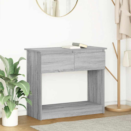 Tavolo Consolle con Cassetti Grigio Sonoma 85,5x38,5x74,5 cm | homemem39