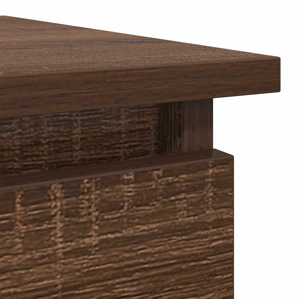 Tavolo Consolle con Cassetti Rovere Marrone 85,5x38,5x74,5 cm | homemem39