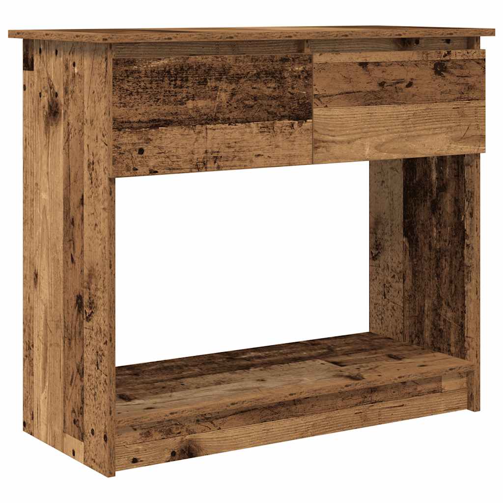 Tavolo Consolle con Cassetti Legno Antico 85,5x38,5x74,5 cm | homemem39