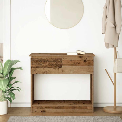 Tavolo Consolle con Cassetti Legno Antico 85,5x38,5x74,5 cm | homemem39