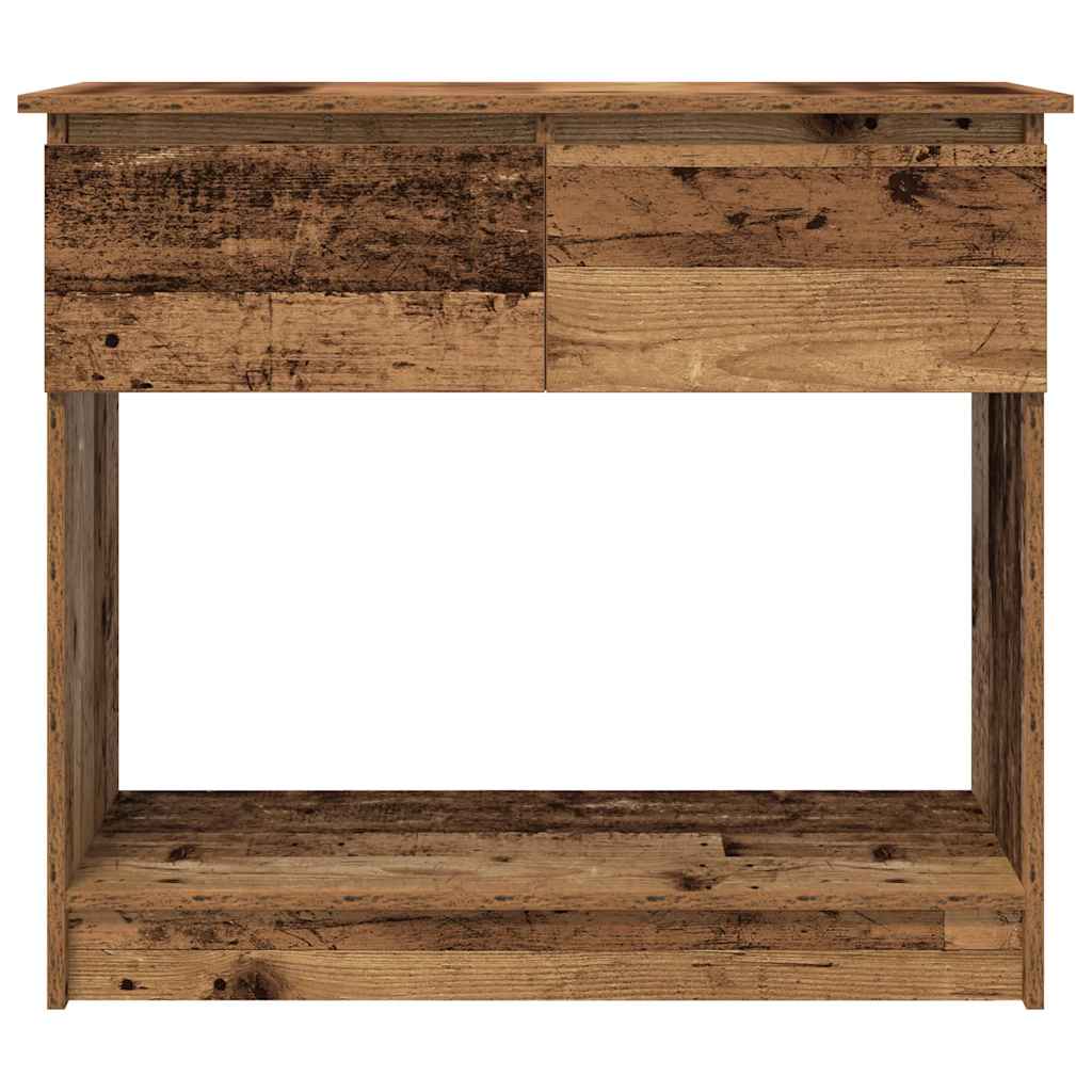 Tavolo Consolle con Cassetti Legno Antico 85,5x38,5x74,5 cm | homemem39