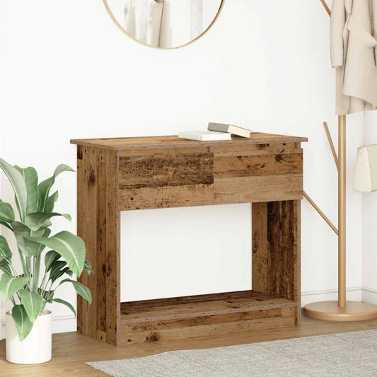Tavolo Consolle con Cassetti Legno Antico 85,5x38,5x74,5 cm | homemem39