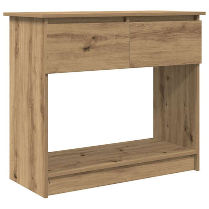 Tavolo Consolle Cassetti Rovere Artigianale 85,5x38,5x74,5 cm | homemem39