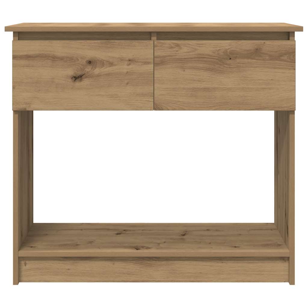 Tavolo Consolle Cassetti Rovere Artigianale 85,5x38,5x74,5 cm | homemem39