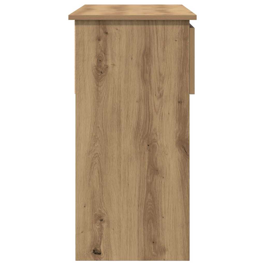 Tavolo Consolle Cassetti Rovere Artigianale 85,5x38,5x74,5 cm | homemem39