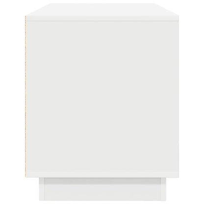 Mobile Porta TV con Luci LED Bianco 100x41x50 cm - homemem39