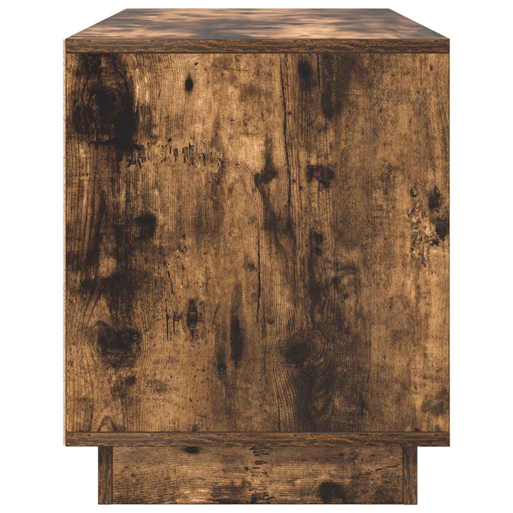 Mobile Porta TV con Luci LED Rovere Fumo 100x41x50 cm - homemem39