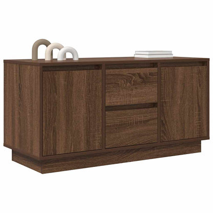 Mobile Porta TV con Luci LED Rovere Marrone 100x41x50 cm - homemem39