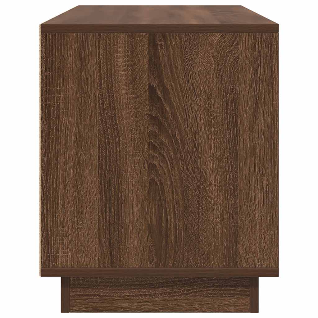 Mobile Porta TV con Luci LED Rovere Marrone 100x41x50 cm - homemem39