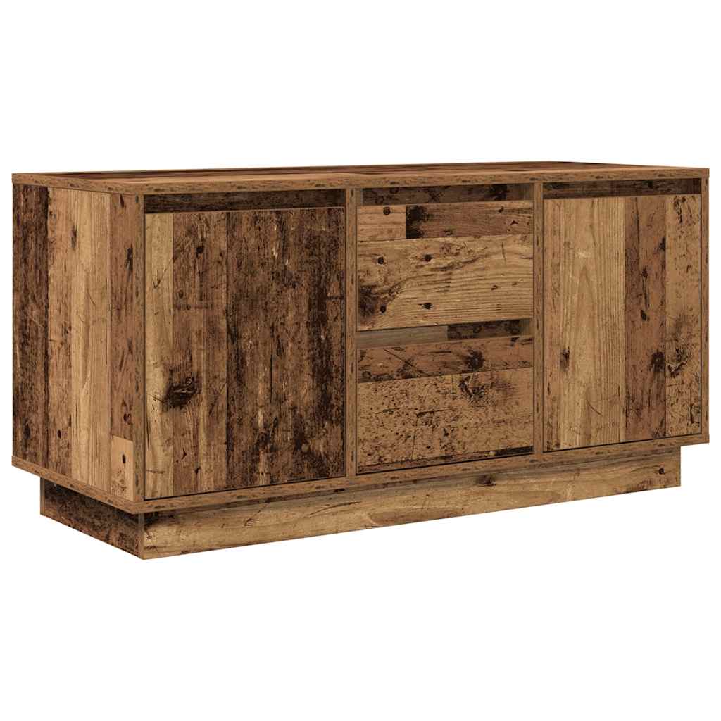 Mobile Porta TV con Luci LED Legno Antico 100x41x50 cm - homemem39