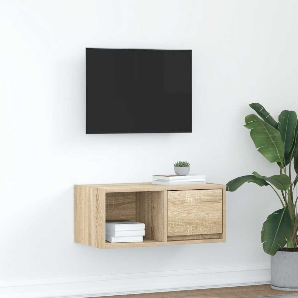 Mobile Porta TV Rovere Sonoma 60x31x25,5 cm Legno Multistrato - homemem39