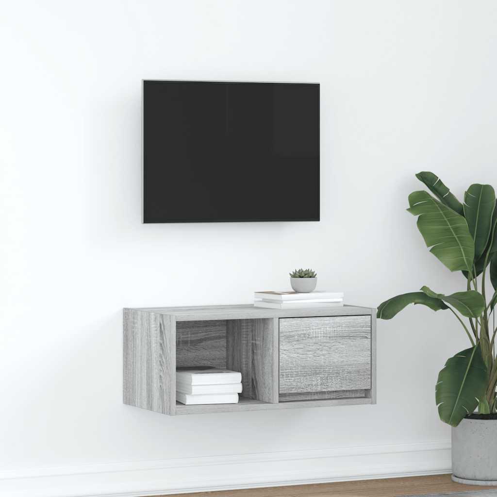Mobile Porta TV Grigio Sonoma 60x31x25,5 cm Legno Multistrato - homemem39