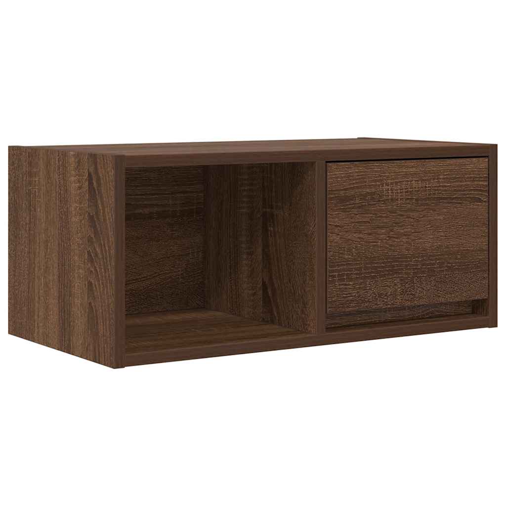 Mobile Porta TV Rovere Marrone 60x31x25,5 cm Legno Multistrato - homemem39