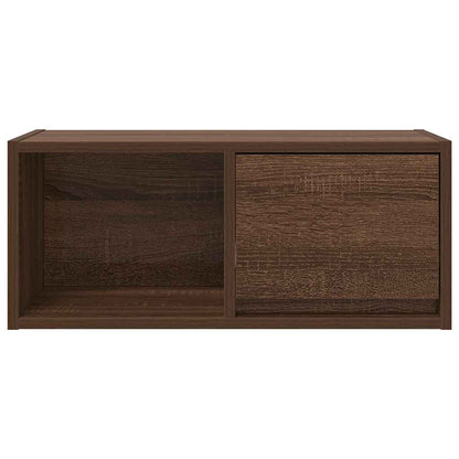 Mobile Porta TV Rovere Marrone 60x31x25,5 cm Legno Multistrato - homemem39