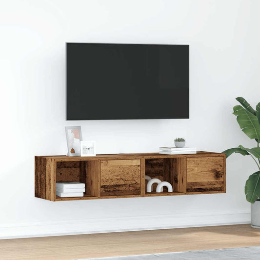 Mobili Porta TV 2 pz Legno Antico 60x31x25,5 cm in Truciolato - homemem39