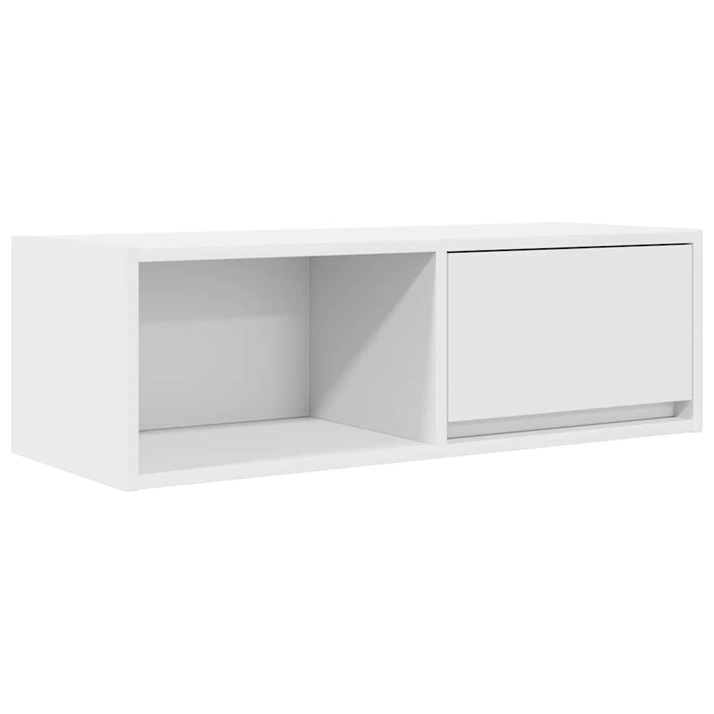 Mobile Porta TV Bianco 80x31x25,5 cm in Legno Multistrato - homemem39