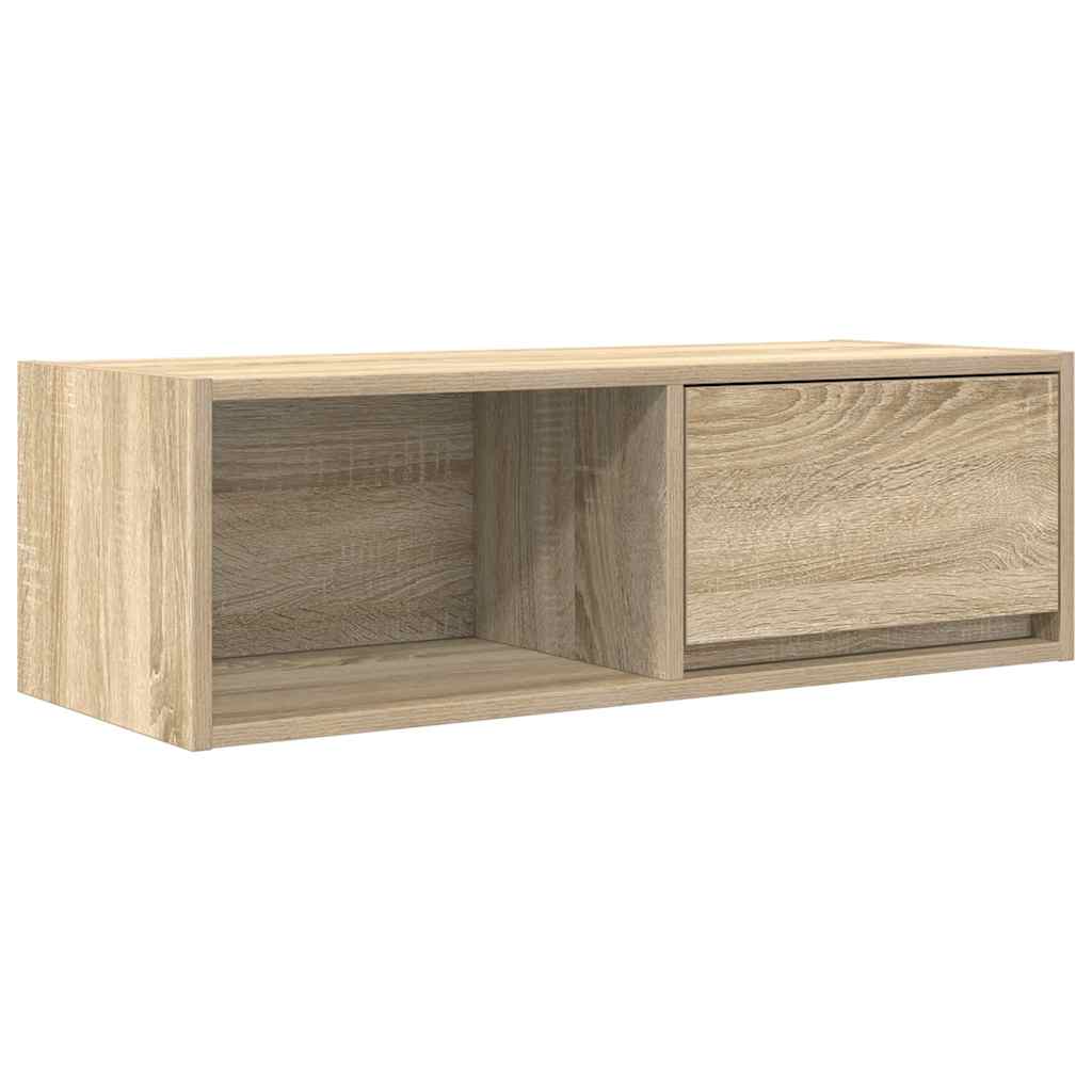Mobile Porta TV Rovere Sonoma 80x31x25,5 cm Legno Multistrato - homemem39