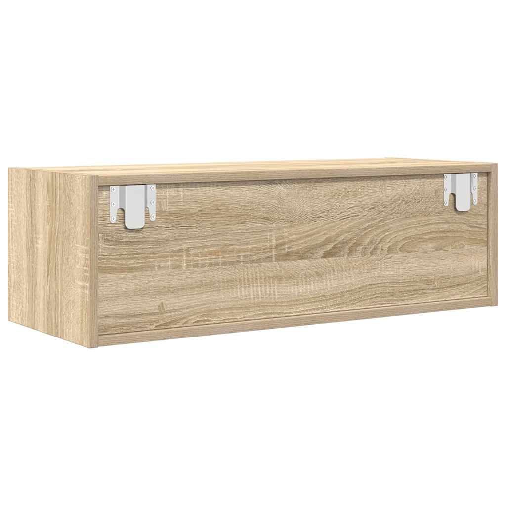 Mobile Porta TV Rovere Sonoma 80x31x25,5 cm Legno Multistrato - homemem39