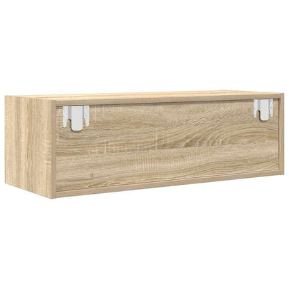 Mobile Porta TV Rovere Sonoma 80x31x25,5 cm Legno Multistrato - homemem39