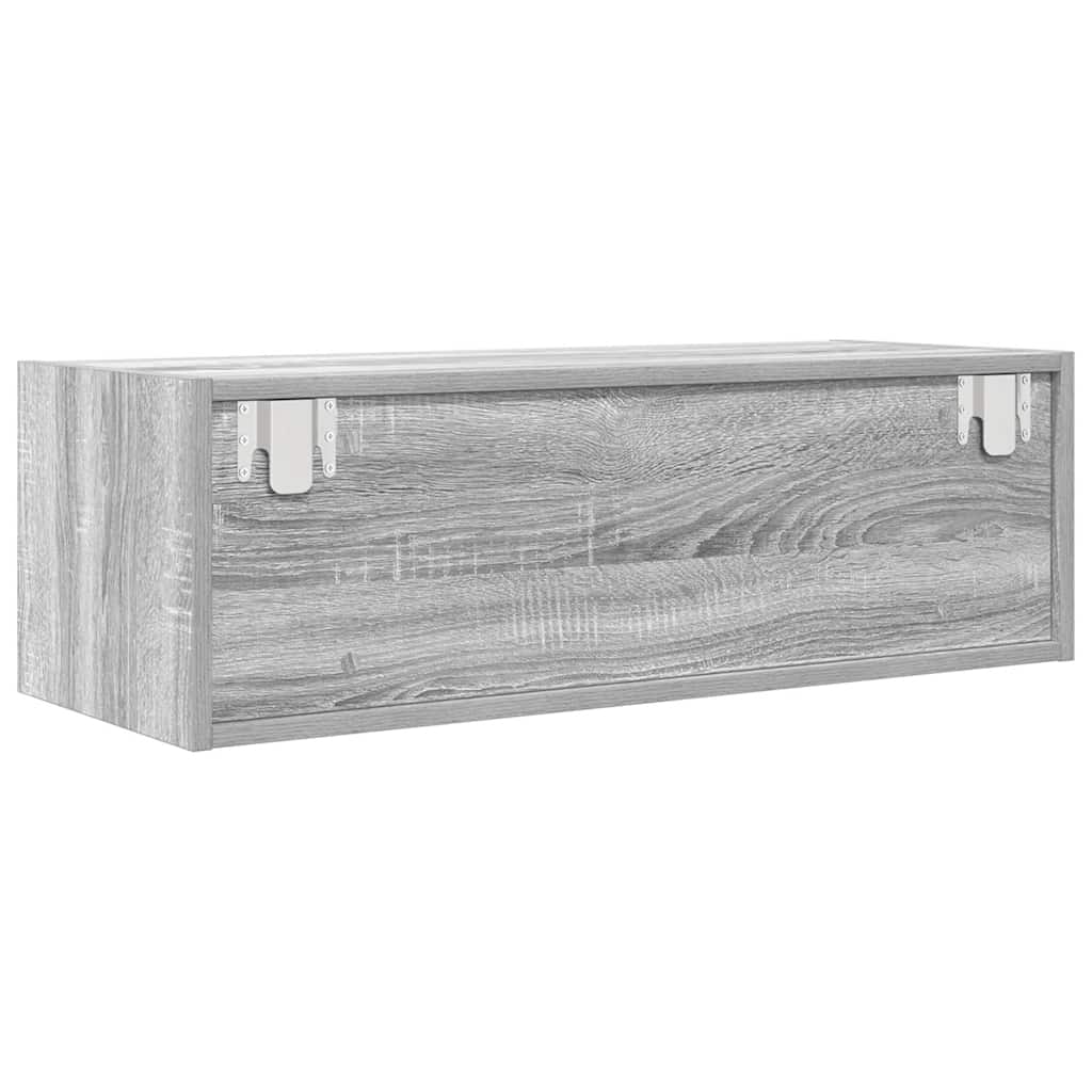Mobile Porta TV Grigio Sonoma 80x31x25,5 cm Legno Multistrato - homemem39