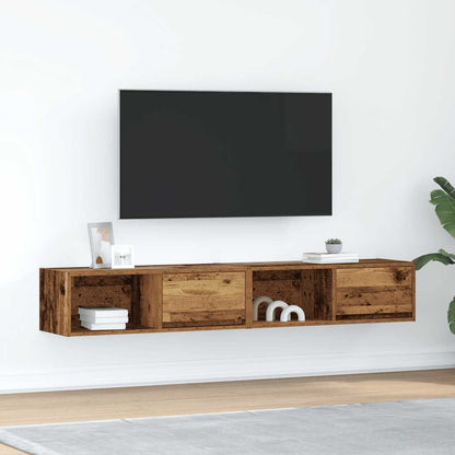 Mobili Porta TV 2 pz Legno Antico 80x31x25,5 cm in Truciolato - homemem39