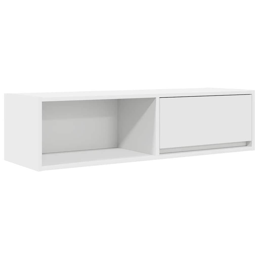 Mobili TV a Parete 2pz Bianchi 100x31x25,5 cm Legno Multistrato - homemem39