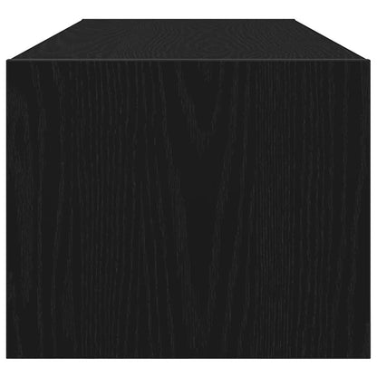 Mobile Porta TV Rovere Nero 100x31x25,5 cm in Legno Multistrato - homemem39