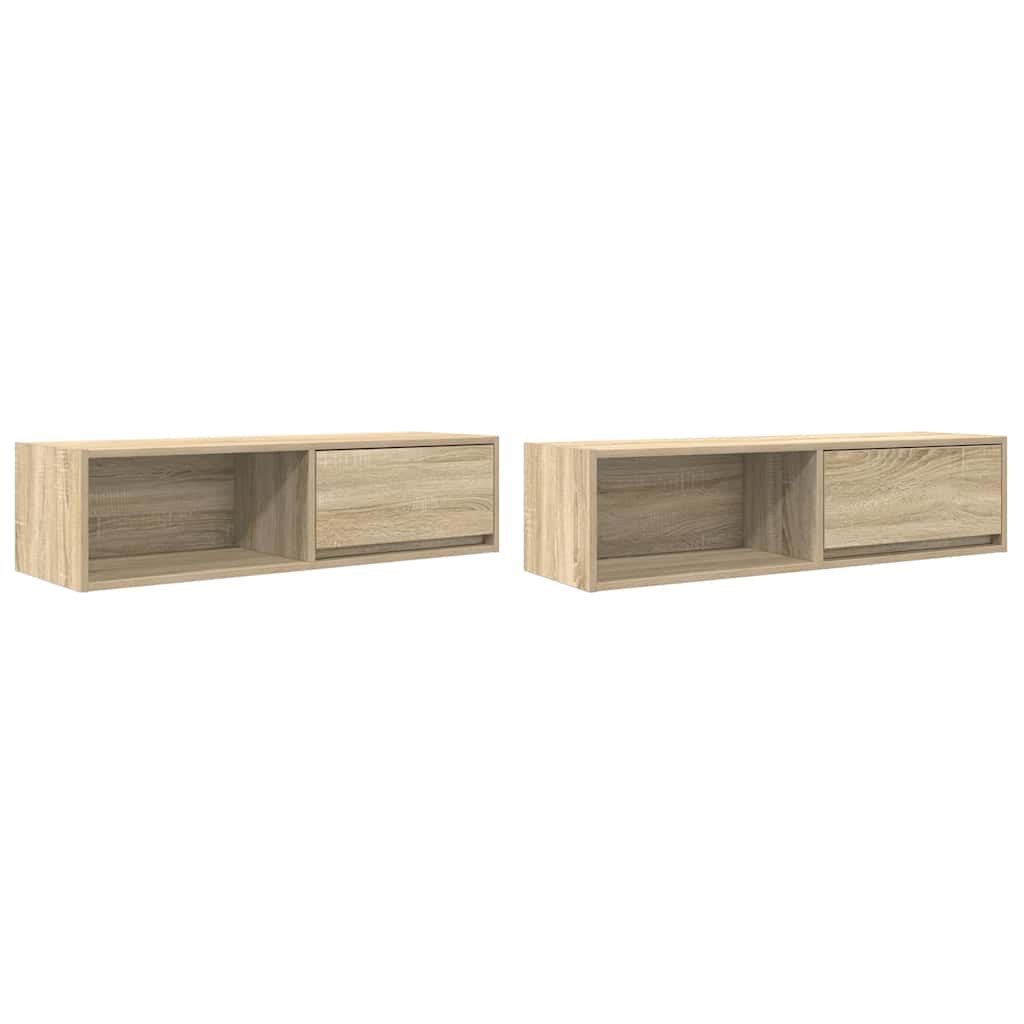 Mobili TV 2 pz Rovere Sonoma 100x31x25,5cm in Legno Multistrato - homemem39
