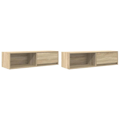 Mobili TV 2 pz Rovere Sonoma 100x31x25,5cm in Legno Multistrato - homemem39