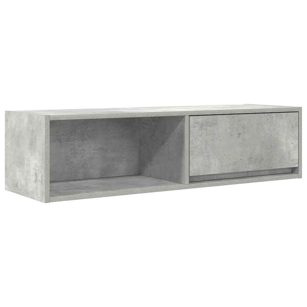 Mobile TV Grigio Cemento 100x31x25,5 cm Legno Multistrato - homemem39