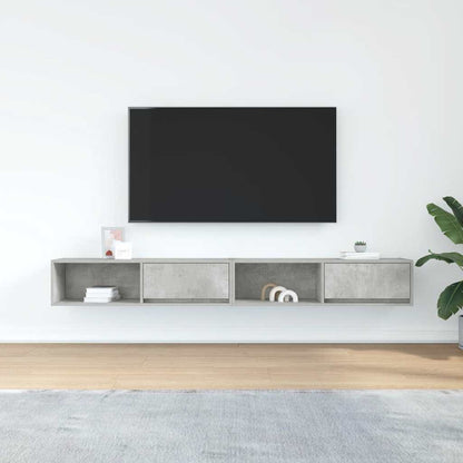 Mobili TV 2 pz Grigio Cemento 100x31x25,5 cm Legno Multistrato - homemem39