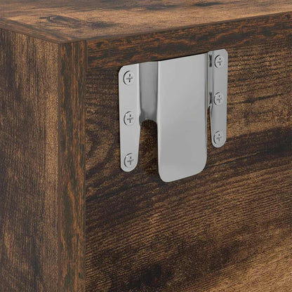 Mobile TV Rovere Fumo 100x31x25,5 cm in Legno Multistrato - homemem39