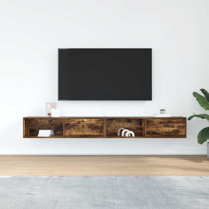 Mobili TV 2 pz Rovere Fumo 100x31x25,5 cm Legno Multistrato - homemem39