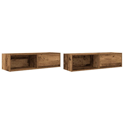 Mobili Porta TV 2 pz Legno Antico 100x31x25,5 cm in Truciolato - homemem39