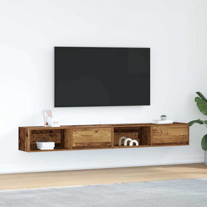 Mobili Porta TV 2 pz Legno Antico 100x31x25,5 cm in Truciolato - homemem39