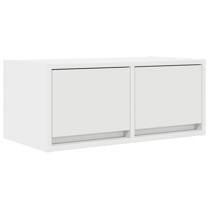 Mobili TV a Parete 2pz Bianchi 60x31x25,5 cm Legno Multistrato - homemem39