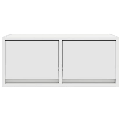 Mobili TV a Parete 2pz Bianchi 60x31x25,5 cm Legno Multistrato - homemem39