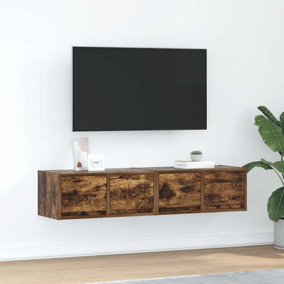 Mobili TV 2 pz Rovere Fumo 60x31x25,5 cm Legno Multistrato - homemem39