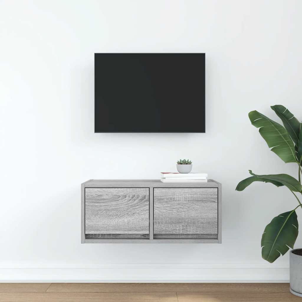 Mobile Porta TV Grigio Sonoma 60x31x25,5 cm Legno Multistrato - homemem39