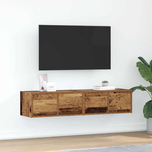 Mobili Porta TV 2 pz Legno Antico 60x31x25,5 cm in Truciolato - homemem39