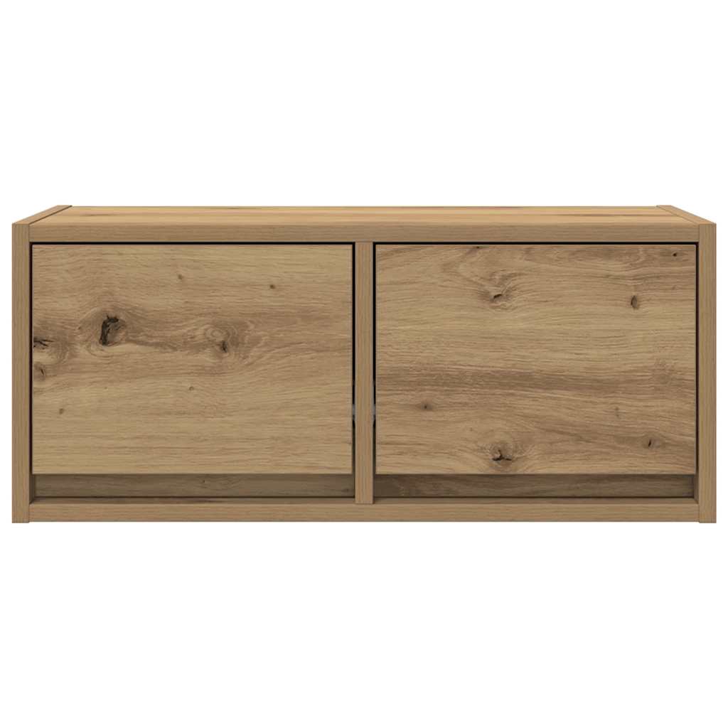 Mobile TV Rovere Artigianale 60x31x25,5 cm in Legno Multistrato - homemem39