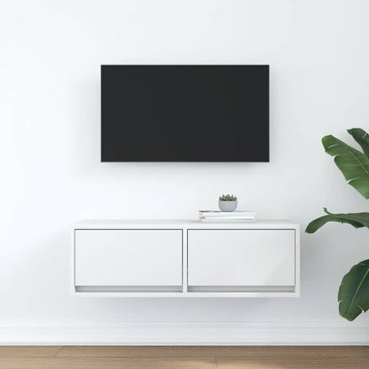 Mobile Porta TV Bianco 80x31x25,5 cm in Legno Multistrato - homemem39
